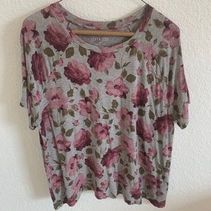 american eagle floral print top